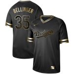 Los Angeles Dodgers #35 Cody Bellinger Black Gold Stitched Jersey