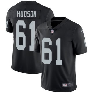 Raiders #61 Rodney Hudson Black Vapor Limited Stitched Jersey