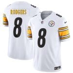 Pittsburgh Steelers #8 Aaron Rodgers White 2025 F.U.S.E. Vapor Limited Football Stitched Jersey