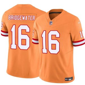 Tampa Bay Buccaneers #16 Teddy Bridgewater Orange F.U.S.E. Throwback Limited Football Stitched Jersey