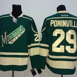 Wild #29 Jason Pominville Green Stitched Jersey