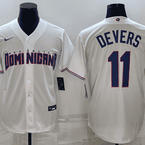 Dominican Republic #11 Rafael Devers 2023 White World Classic Stitched Jersey