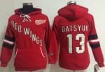 Detroit Red Wings #13 Pavel Datsyuk Red Old Time Heidi NHL Hoodie