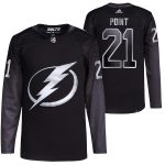 Tampa Bay Lightning #21 Brayden Point Black Stitched Jersey