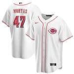 Cincinnati Reds #47 Frankie Montas White Cool Base Stitched Jersey