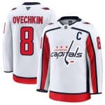 Washington Capitals #8 Alexander Ovechkin White 2024-25 Away Stitched Jersey