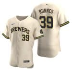 Milwaukee Brewers #39 Corbin Burnes Cream Flex Base Stitched Jersey