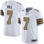 New Orleans Saints #7 Taysom Hill White Rush Limited Stitched Jersey