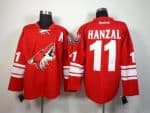 Coyotes #11 Martin Hanzal Red Home Stitched Jersey