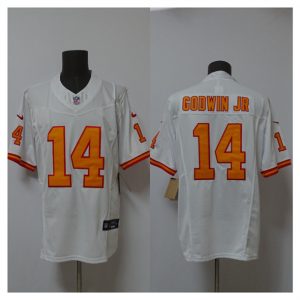 Tampa Bay Buccaneers #14 Chris Godwin Jr. White 2025 F.U.S.E. Vapor Limited Football Stitched Jersey