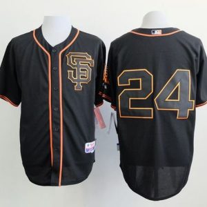 Giants #24 Willie Mays Black Alternate Cool Base Stitched Jersey