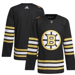 Boston Bruins Blank Black 100th Anniversary Stitched Jersey