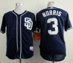 Padres #3 Derek Norris Navy Blue Cool Base Stitched Jersey