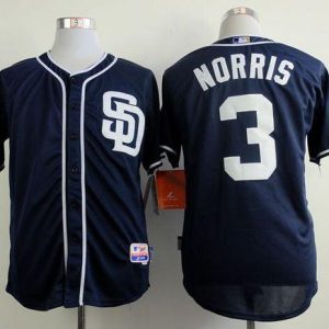 Padres #3 Derek Norris Navy Blue Cool Base Stitched Jersey