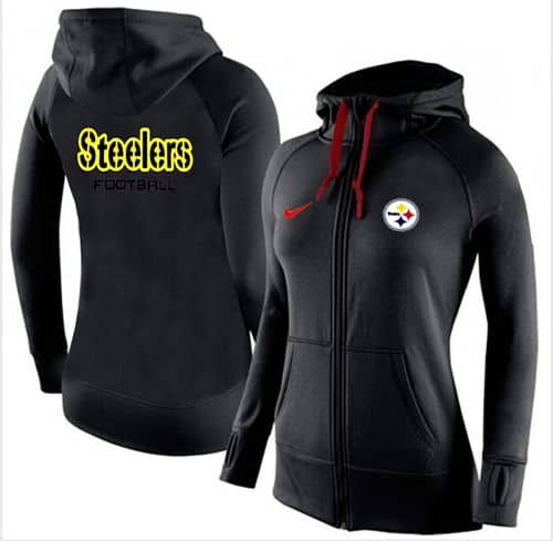 Nike Pittsburgh Steelers Full-Zip Performance Hoodie Black_1