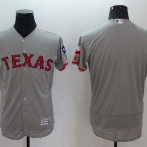 Rangers Blank Grey Fashion Stars Stripes Flexbase Authentic Stitched Jersey