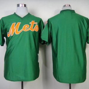 Mitchell And Ness Mets Blank Green Throwback Stitched Jersey