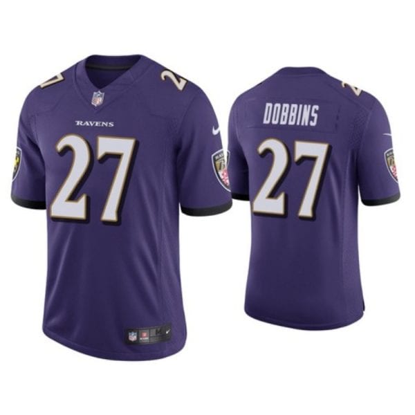 Baltimore Ravens #27 J.K. Dobbins Purple Limited Jersey