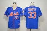 Mets #33 Matt Harvey Blue Alternate Home Cool Base Stitched Jersey
