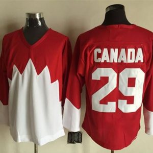 Olympic CA. #29 Canada Red White 1972 Commemorative CCM Stitched Jersey