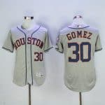 Astros #30 Carlos Gomez Grey Flexbase Authentic Collection Stitched Jersey
