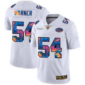 San Francisco 49ers #54 Fred Warner 2020 White Crucial Catch Limited Stitched Jersey