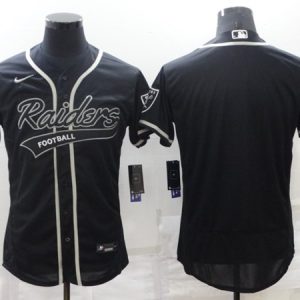 Las Vegas Raiders Blank Black Flex Base Stitched Jersey
