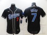 Los Angeles Dodgers #7 Julio Urias Black Flex Base Sttiched Jersey