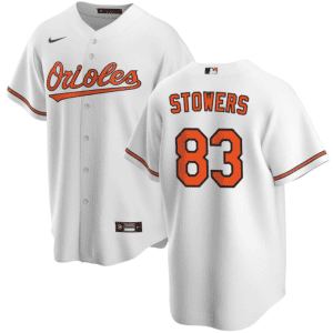 Baltimore Orioles #83 Kyle Stowers White Cool Base Stitched Jersey