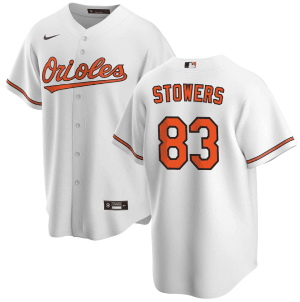 Baltimore Orioles #83 Kyle Stowers White Cool Base Stitched Jersey