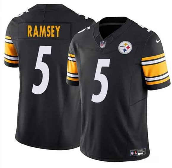 Pittsburgh Steelers #5 Jalen Ramsey Black 2025 F.U.S.E. Vapor Untouchable Limited Football Stitched Jersey