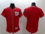 Nationals Blank Red Flexbase Authentic Collection Stitched Jersey
