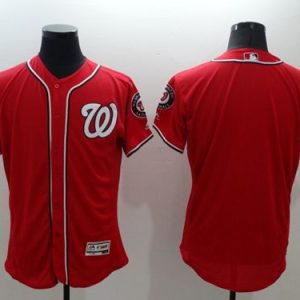 Nationals Blank Red Flexbase Authentic Collection Stitched Jersey