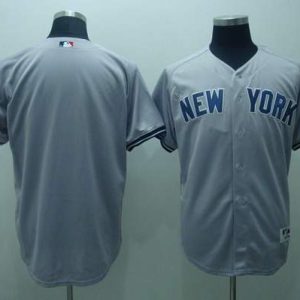 Yankees Blank Stitched Grey Jersey