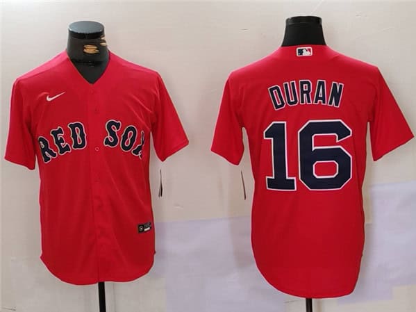 Boston Red Sox #16 Jarren Duran Red Stitched Jersey