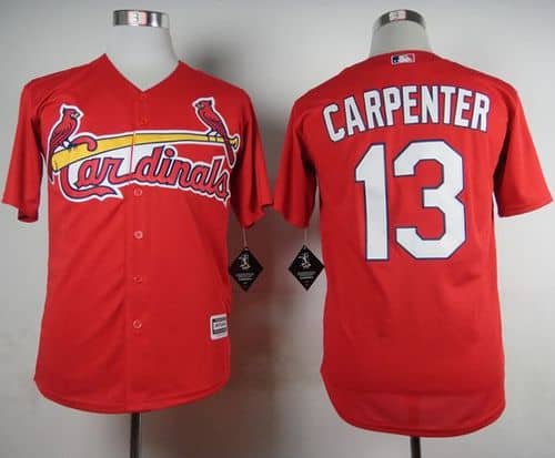 Cardinals #13 Matt Carpenter Red Cool Base Stitched Jersey
