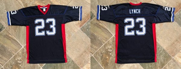 Buffalo Bills #23 Marshawn Lynch Navy Stitched Jersey