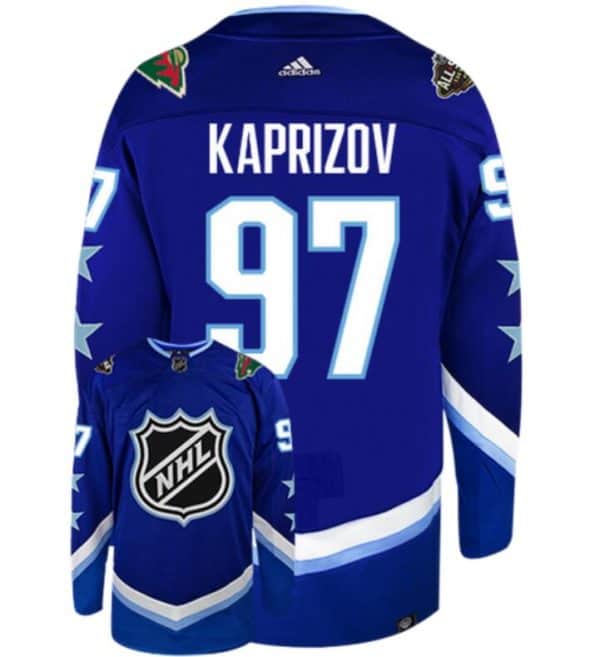 Minnesota Wild Custom 2022 NHL All-Star Game Western Conference Blue Stitched Jersey