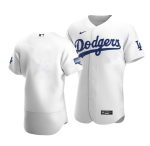 Los Angeles Dodgers Blank White Championship Flex Base Sttiched Jersey