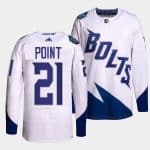 Tampa Bay Lightning #21 Brayden Point 2022 White Stadium Series Breakaway Stitched Jersey