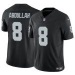 Las Vegas Raiders #8 Ameer Abdullah Black F.U.S.E. Vapor Stitched Jersey