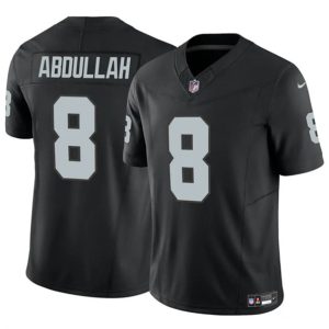 Las Vegas Raiders #8 Ameer Abdullah Black F.U.S.E. Vapor Stitched Jersey