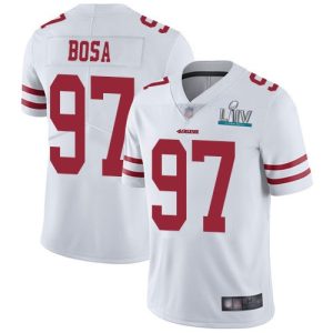 San Francisco 49ers #97 Nick Bosa White Super Bowl LIV Vaper Untouchable Limited Stitched Jersey