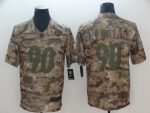 Steelers #90 90 T. J. Watt 2018 Camo Salute to Service Limited Stitched Jersey