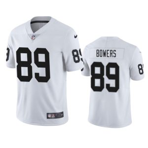 Las Vegas Raiders #89 Brock Bowers White 2024 Draft Vapor Stitched Jersey