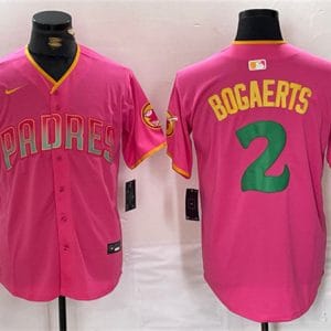 San Diego Padres #2 Xander Bogaerts Pink Cool Base Stitched Jersey