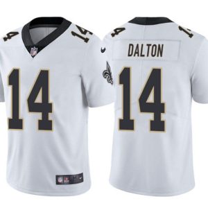 New Orleans Saints #14 Andy Dalton White Vapor Limited Stitched Jersey