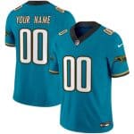 Jacksonville Jaguars Custom Teal 2024 F.U.S.E. Prowler Throwback Vapor Limited Stitched Jersey