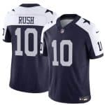 Dallas Cowboys #10 Cooper Rush Navy White 2023 F.U.S.E. Thanksgiving Vapor Untouchable Limited Stitched Jersey