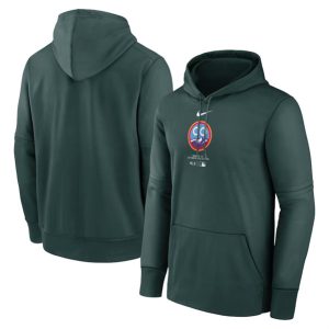 Colorado Rockies Green Collection Practice Performance Pullover Hoodie